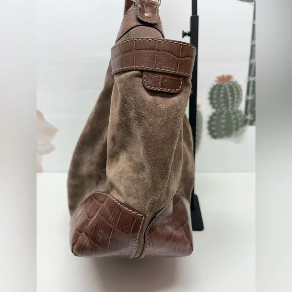 ♠️ Kate Spade ♠️ Brown Shoulder Bag with Suede and Leather - Picture 7 of 16